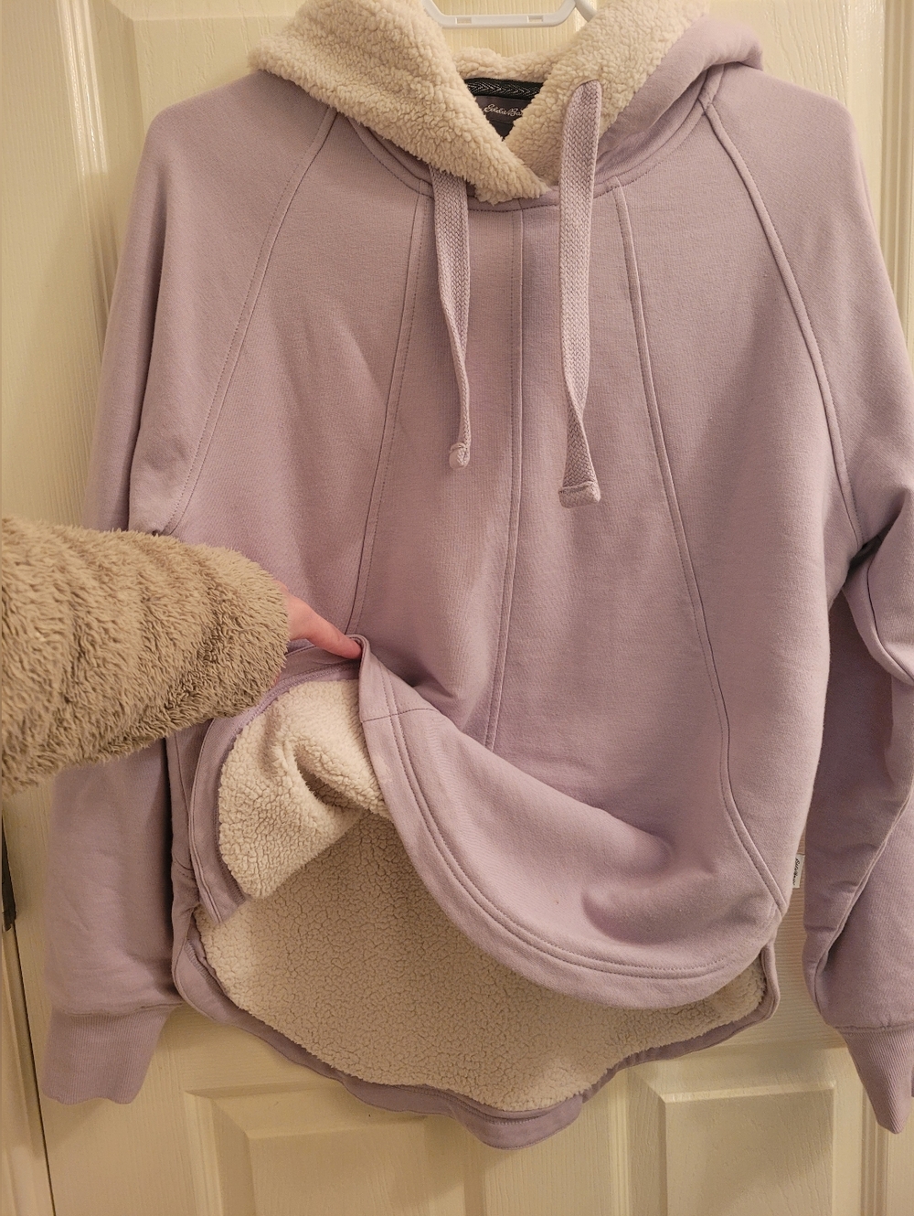 Eddie Bauer Lined Lavendar Hoodie